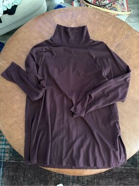 J. Jill Women's Long Sleeve Turtleneck Top - Plum